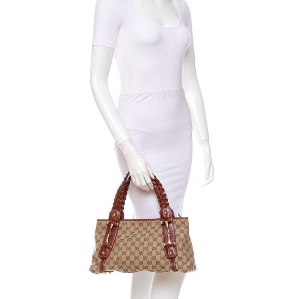 Gucci Tan and Brown Shoulder Bag | Vintage Gucci Bags - Picture 3 of 11